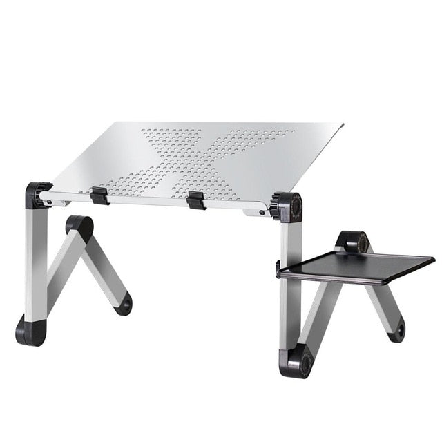 Adjustable Aluminum Computer Cooling Pad Laptop Desk Ergonomic Tv Bed Lap  Desk Tray Computer Laptop Desk Stand